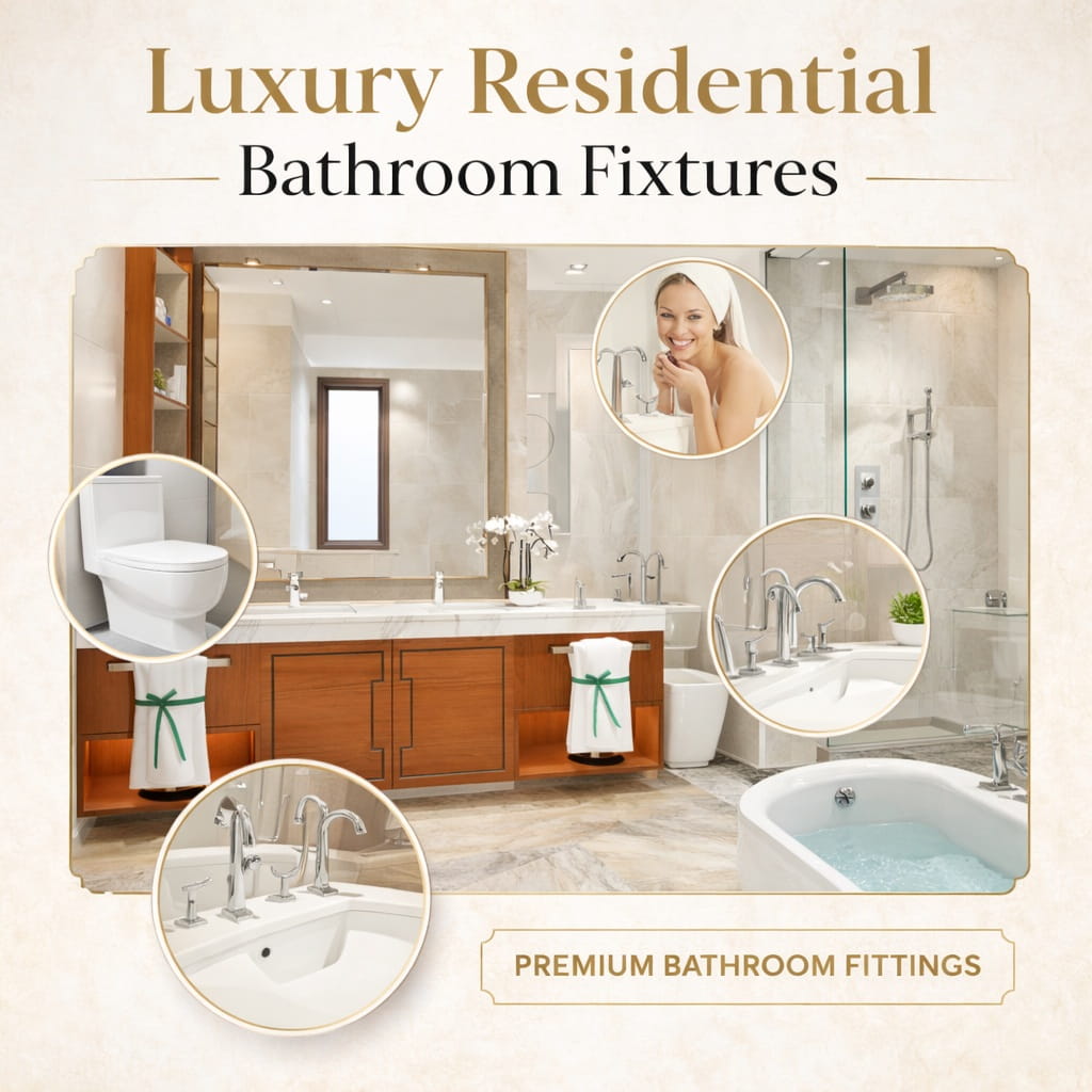Luxury residential bathroom fixtures