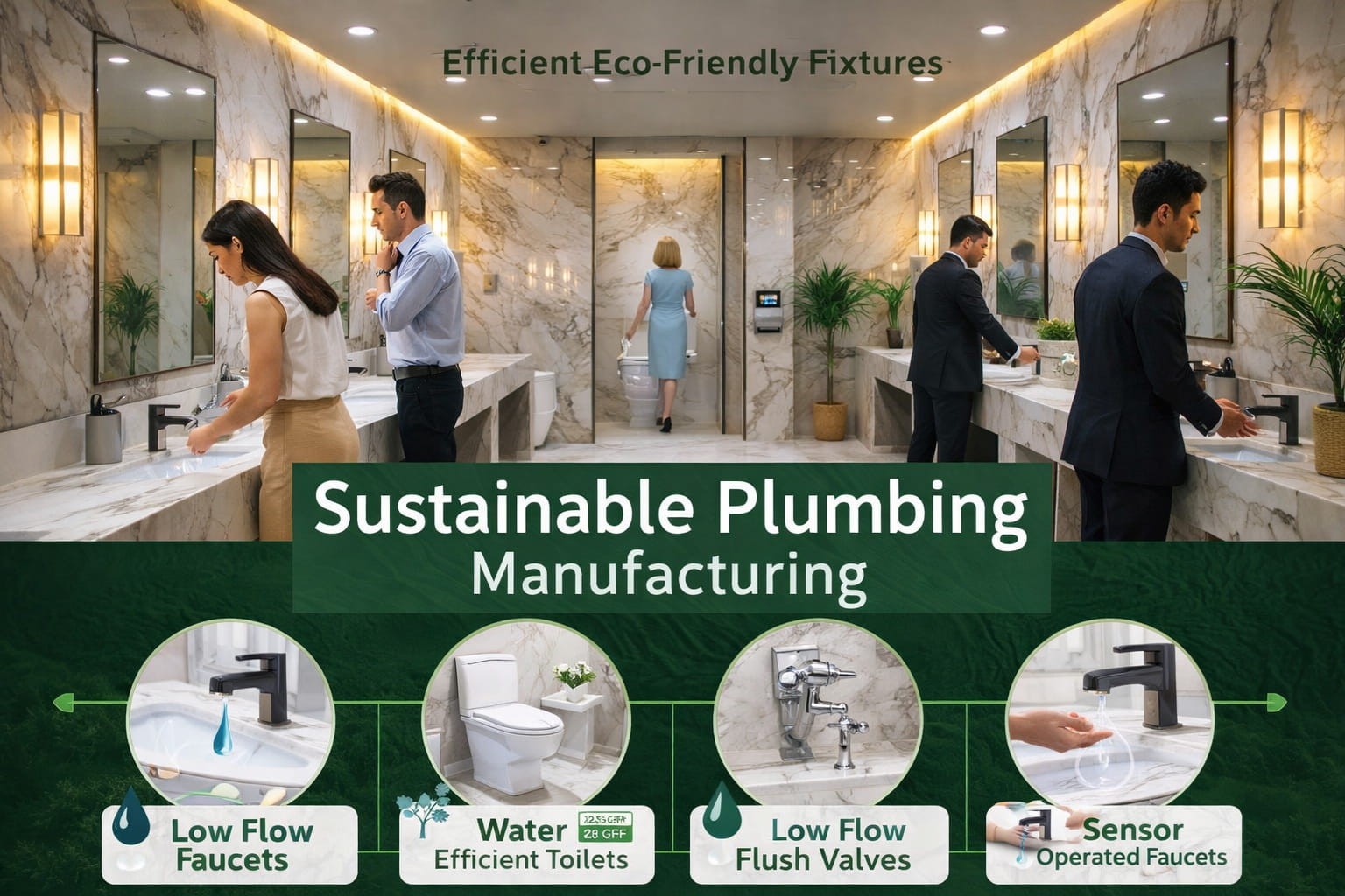 Sustainable plumbing manufacturing