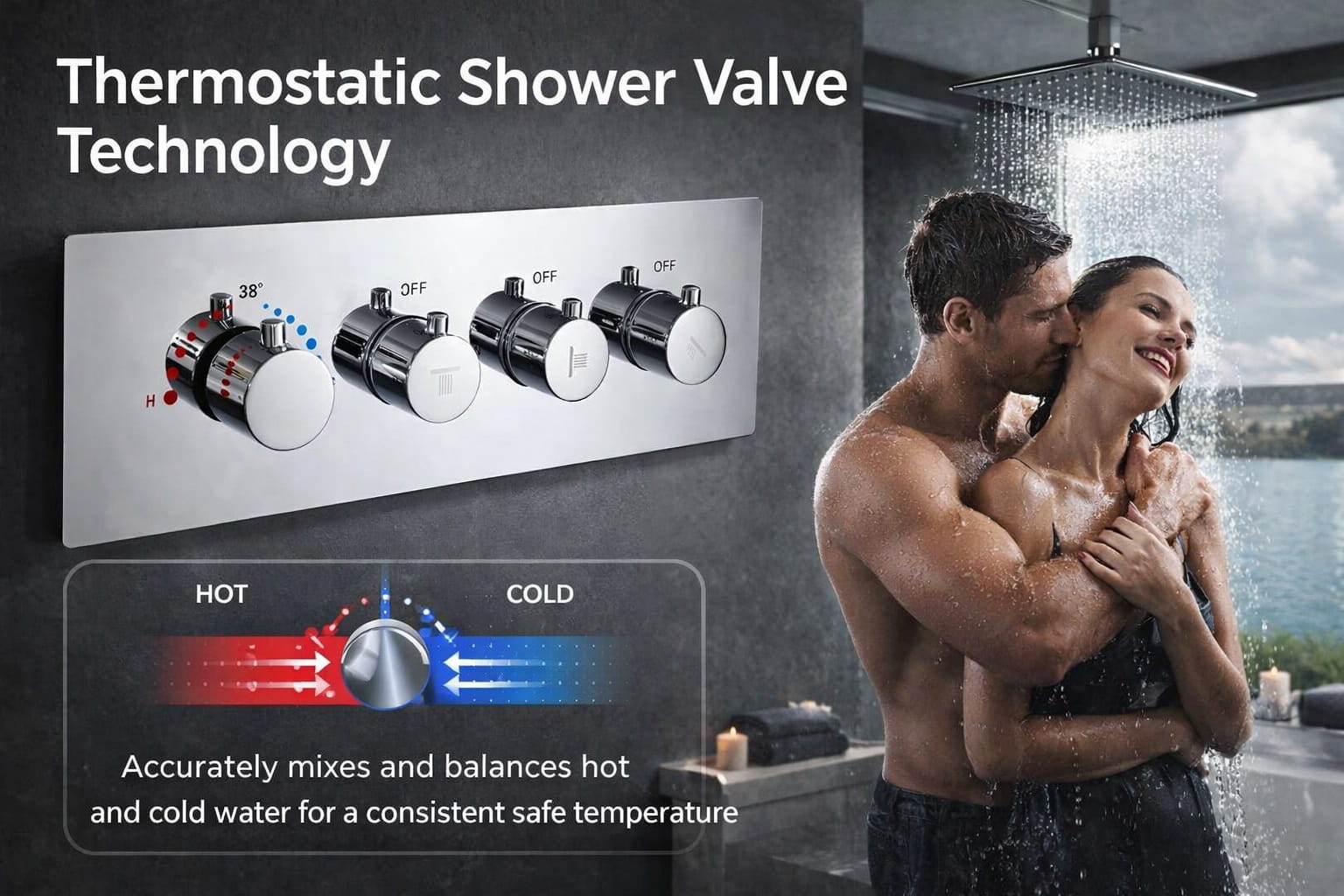 Thermostatic shower valve technology