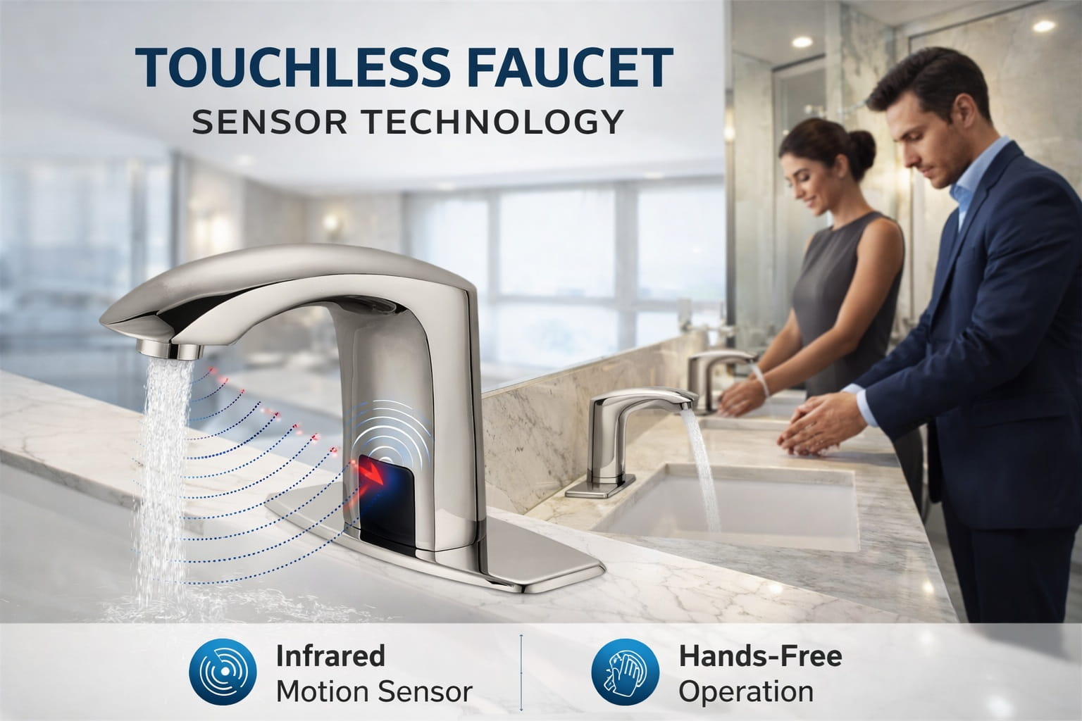 Touchless faucet sensor technology