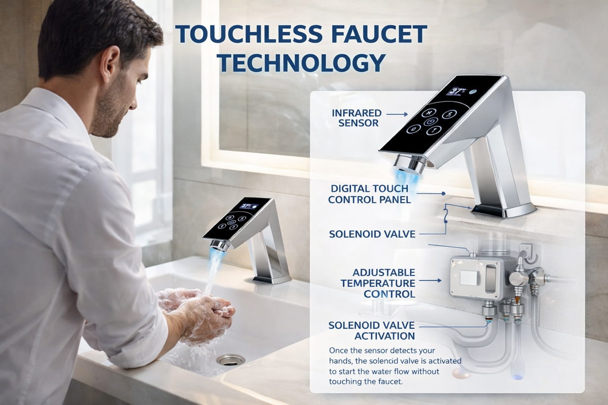 Touchless faucet technology